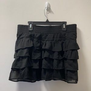 Zenana Outfitters Ruffled Layered Miniskirt